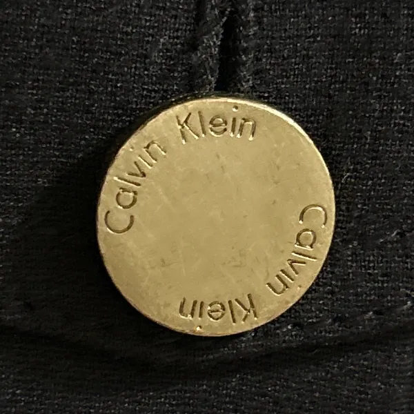 Calvin Klein‎ Womens Navy Military Style Blazer Jacket Gold Buttons - Image 6