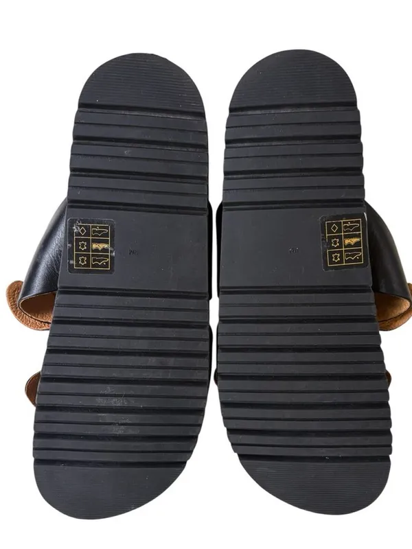 EUC Jack Rogers Leather Monica Double Knot Slide Sandals Black Size 9 - Image 7