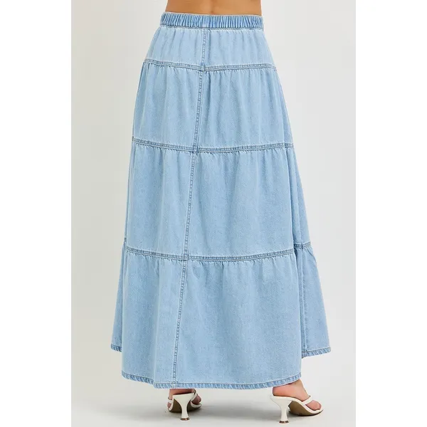 RISEN High Rise‎ Ruffle Long Skirts - Image 6