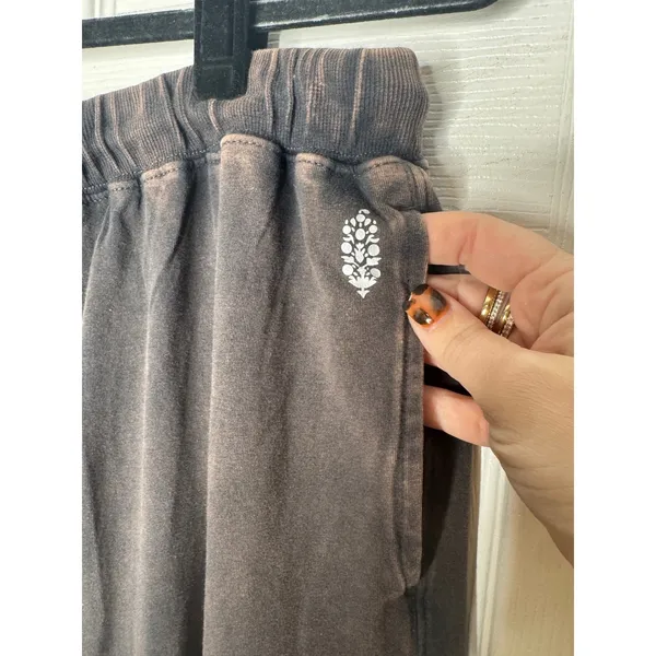 FREE PEOPLE MOVEMENT Acid Wash Brown/Gray Jogger Pants‎ Size M - Image 3