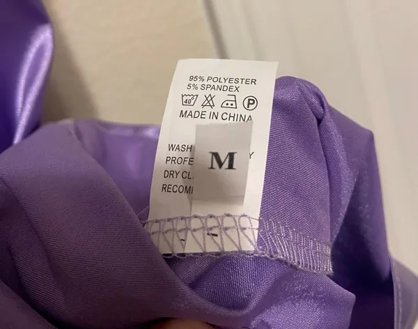 Purple Satin-like Dress - Image 2