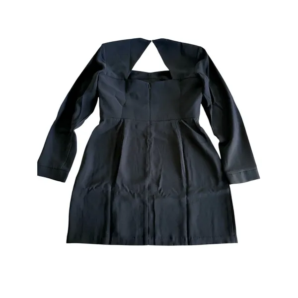 Amanda Uprichard NWT Katana Dress Womens Large‎ Black Mini Square Neck LBD L/S - Image 7