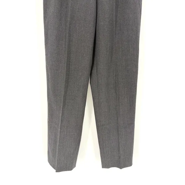 Lafayette‎ 148 New York Dress Pants 2 Charcoal Grey Wool High Waist Straight Leg - Image 5
