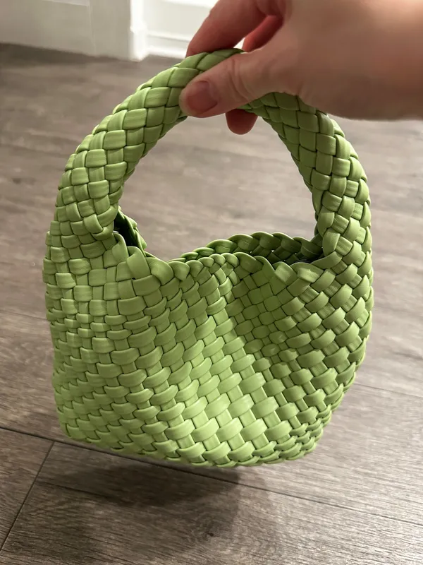 Woven Mini Handbag in Light Green | 2 - Image 2