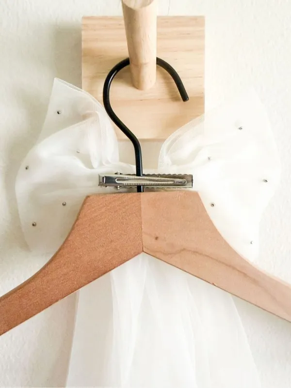 Anthro BHLDN Halter Pearl Embellished Mini Dress Size M with Pearl Bow Clip - Image 8