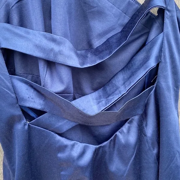 Sena Halter Dress‎ Blue Size L - Image 3