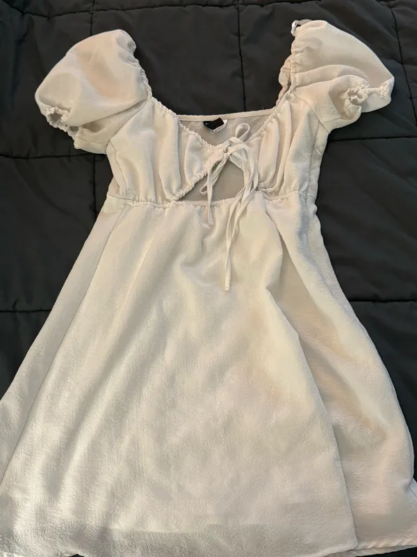 White H&M Dress - Image 3