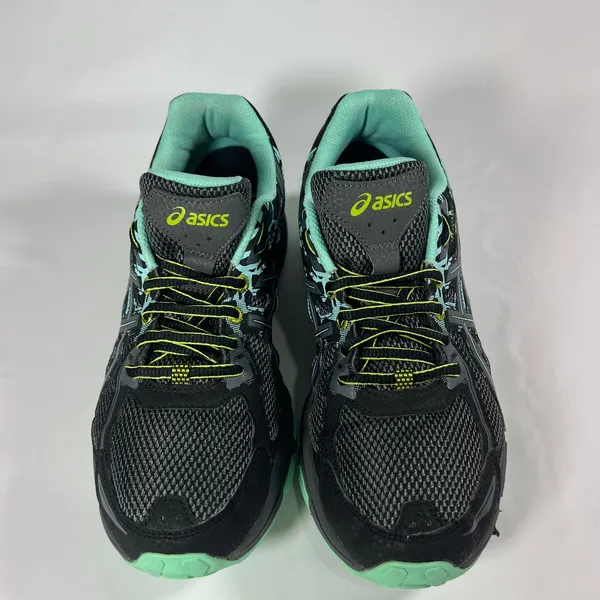 Asics Gel-Venture 6 Running Shoes Womens 9.5 Black Mint T7G8N‎ Trail Athletic - Image 3