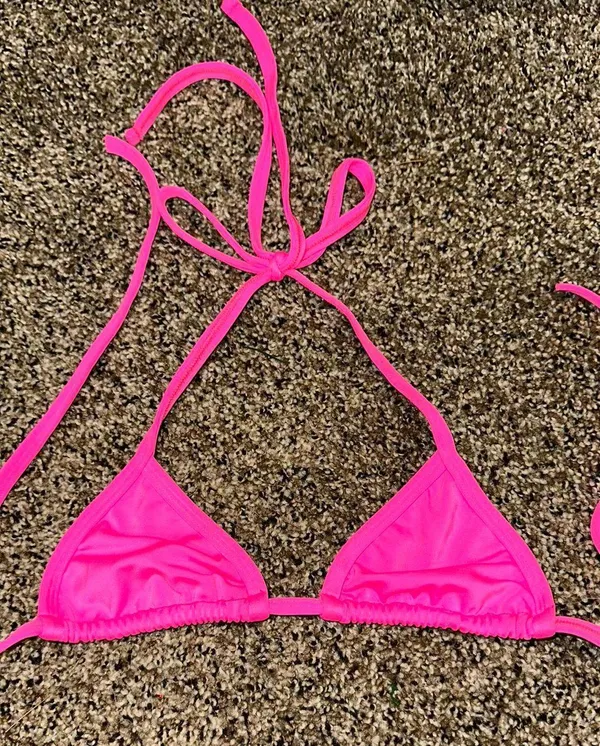 Pink triangle bikini - Image 3