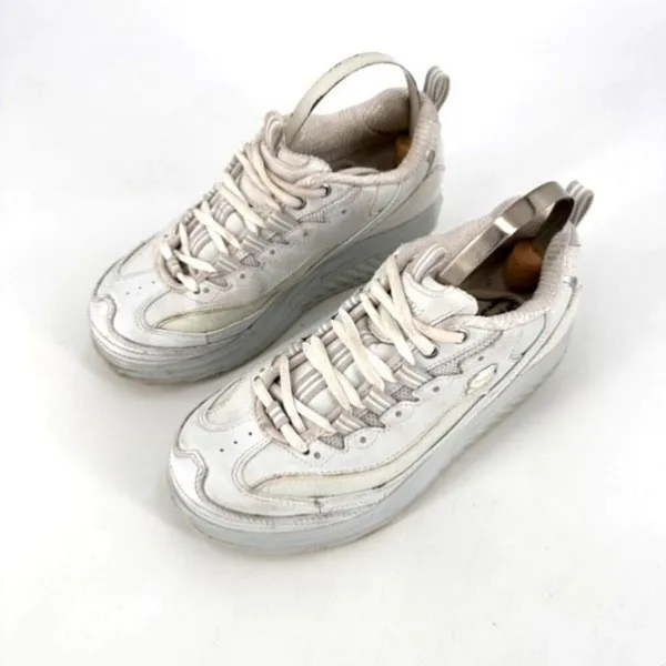 Skechers Women's Shape Ups 11800 Metabolize Sneaker Shoes Silver White‎ Size 6 - Image 2