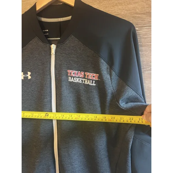 Under Armour Basketball Warmup Jacket Texas Tech Size Large - Image 8