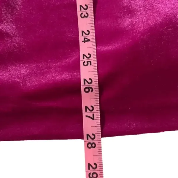 SO NWT hoco dress party dress medium mini dress strapless hot pink velvet v wire‎ - Image 8