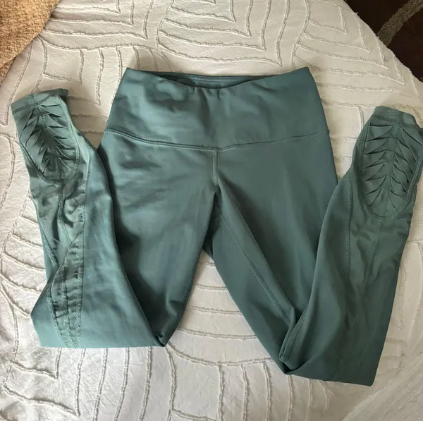 Teal Workout Leggings - Image 3