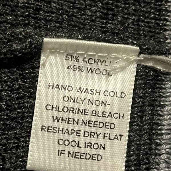 Loft, Wool Blend, Striped, Button Front, Size Small. - Image 6