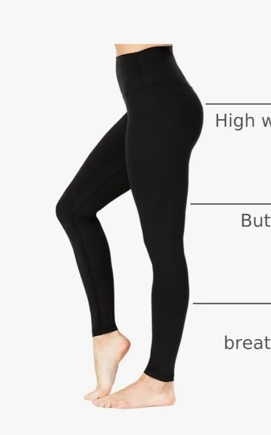 NEW Black Sunzel Workout Leggings High Waist Tummy Control L 28” inseam - Image 2