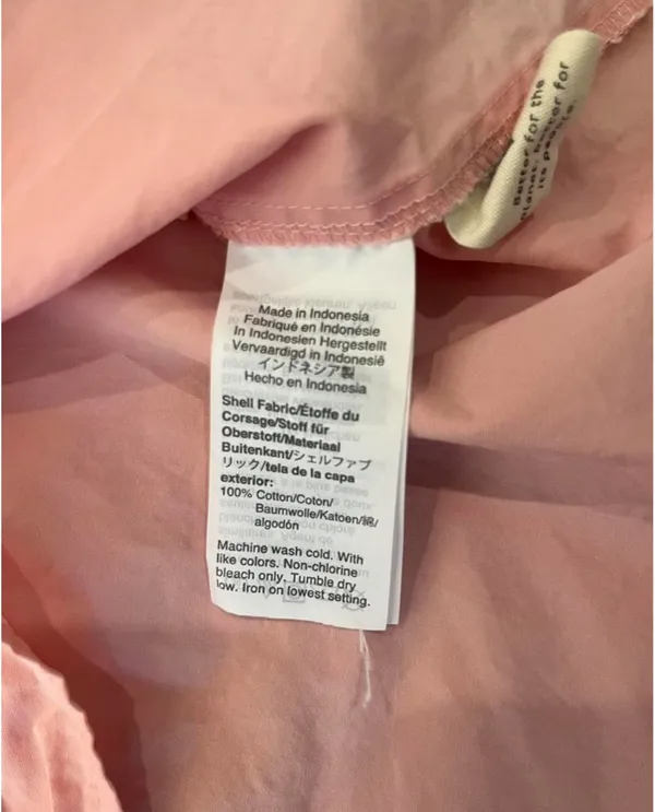 Madewell Poplin Flutter Sleeve Dress Light Pink Medium - Image 8