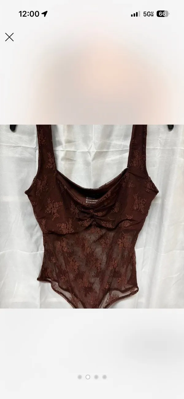 Brown lace bodysuit Size XL - Image 2