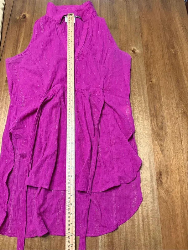 Anthropologie Maeve | Batavia Fuchsia Sleeveless Tunic | Women's Small - Image 6