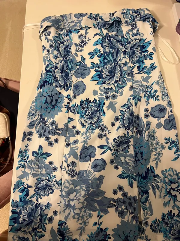 That’s So Fetch Blue Floral Mini Dress - Image 2