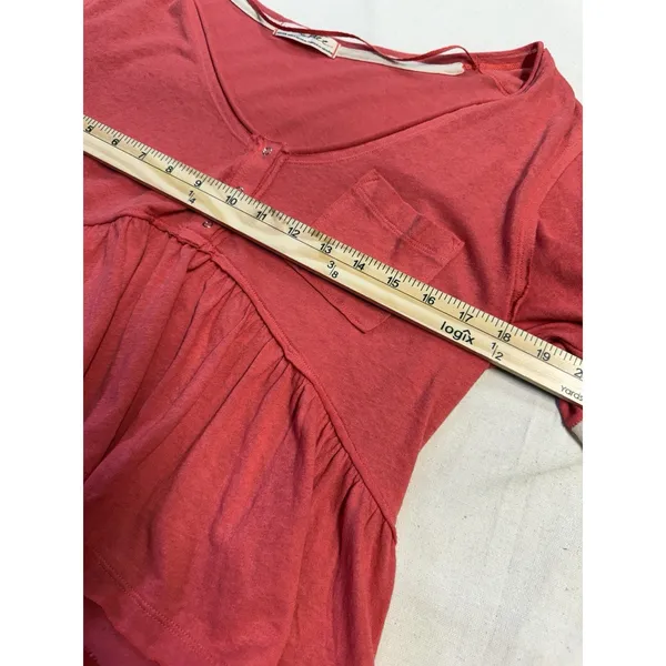 we the free Orange and white high lo top scoop neck F57 Boho Indie Festival - Image 4