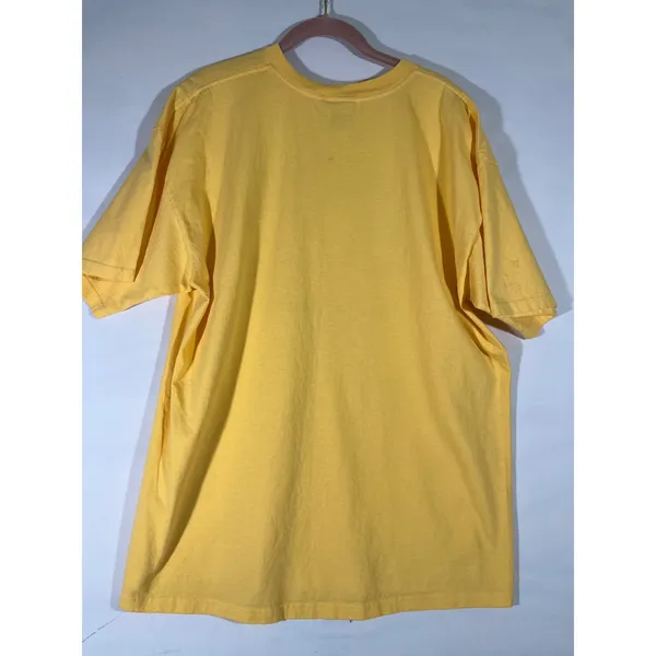 VTG Disney Alice in Wonderland Mad Hatter Tea Party Graphic Tee Uni XL Yellow - Image 2