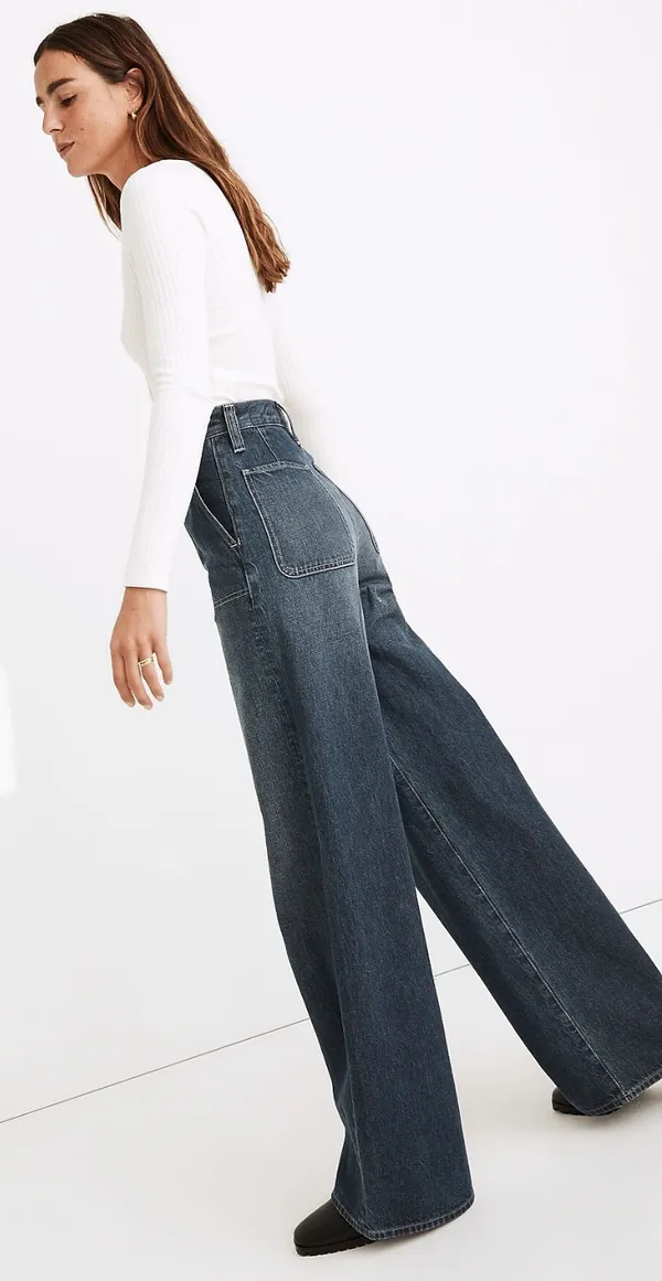 Madewell Superwide-Leg Jeans in Elinwood Wash - Image 2