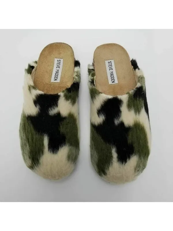 Steve Madden Womens Vesa Clog Slippers Camouflage - Image 3