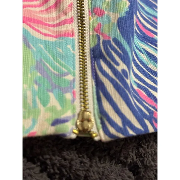 LILLY PULITZER Roar Of The Sea " MILA" SLEEVELESS SHIFT DRESS SIZE 4 - Image 3