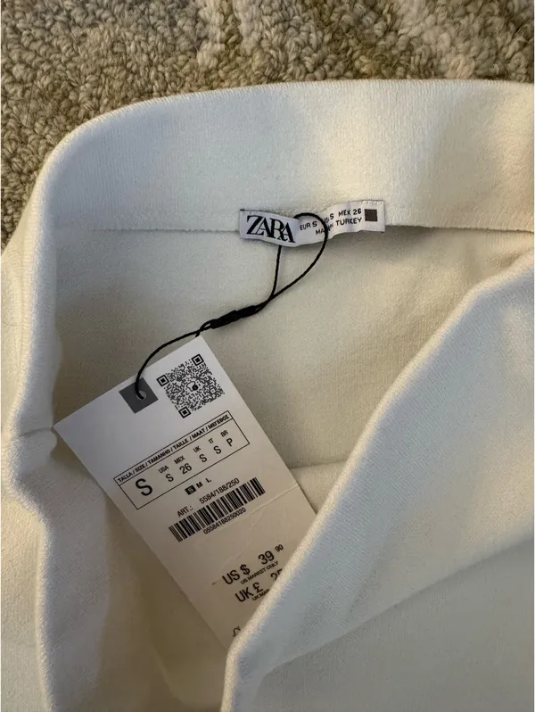 Eyelet Cream Maxi Skirt - Image 2