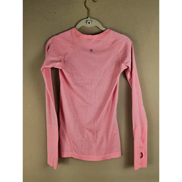 Lululemon Womens Pink Swiftly‎ Tech Long Sleeve Shirt Tshirt 4 - Image 2