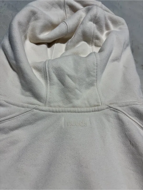 nuuds cropped Pullover Hoodie cream XL - Image 8
