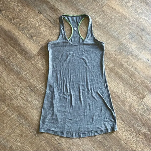 Lululemon Cool Racer Back Tank Top CRB Heather Gray 6 - Image 2