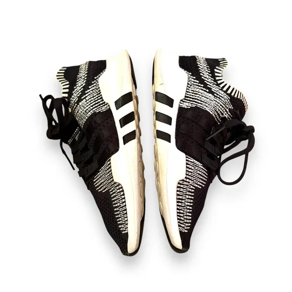 Adidas x Equipment EQT ADV 91-16 White & Black Knit Mesh Activewear‎ Shoes - Image 3