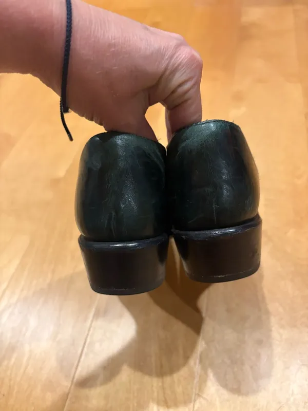 Sonora Quinn women’s Ankle Boots shoes leather zip western green sz 8.5 - Image 5