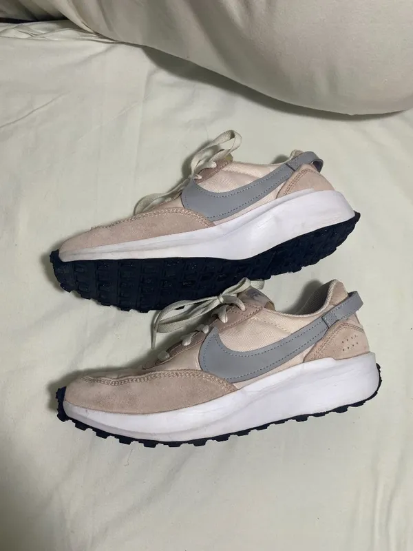 Nike Waffle Debut Women's Sneakers Pink Gray Running Shoes Size 8 DH9523-605 - Image 4