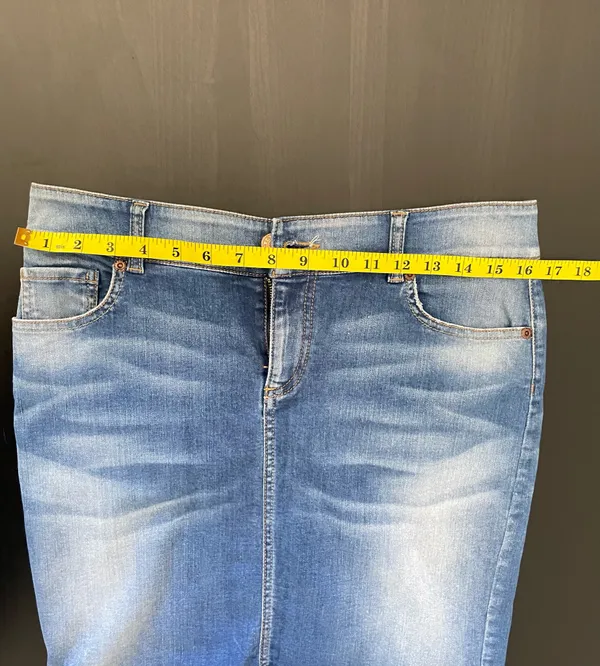 Stretch Mini Skirt (2) Blue Size XS - Image 8