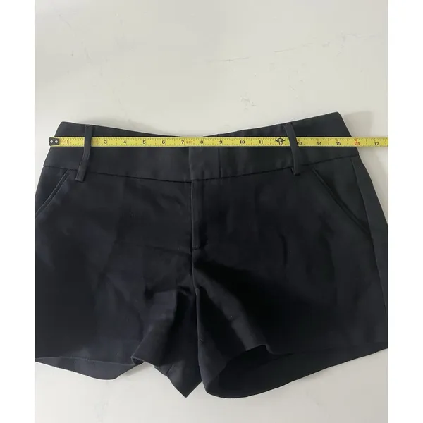 Alice + Olivia Black Trouser Cotton Blend Shorts Size 6 - Image 5