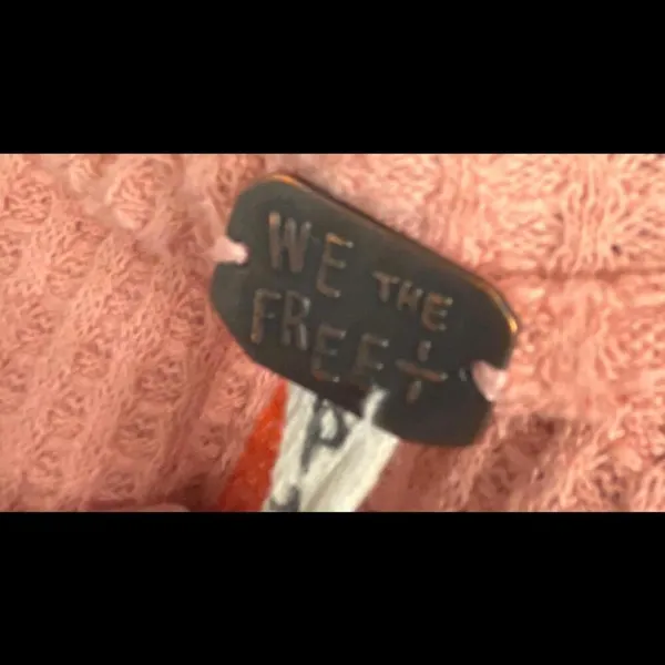 We the Free People Lovin' Leopard Waffle Knit shirt Medium - Image 5
