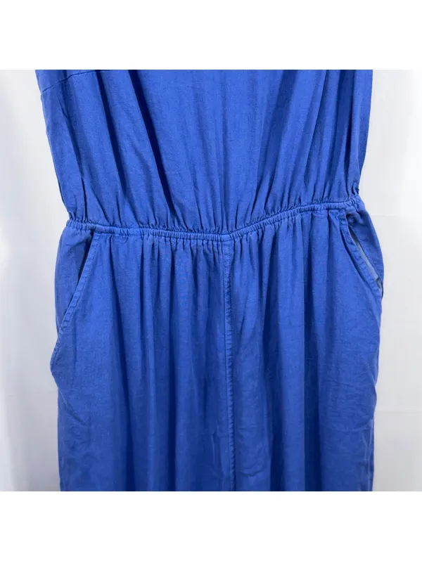 Universal Threads Blue Sleeveless Wide Leg Jumpsuit Women’s XL Cutout Back - Image 4