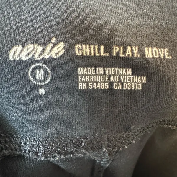 Aerie Chill Play Move Black High Rise Leggings Size Medium - Image 6