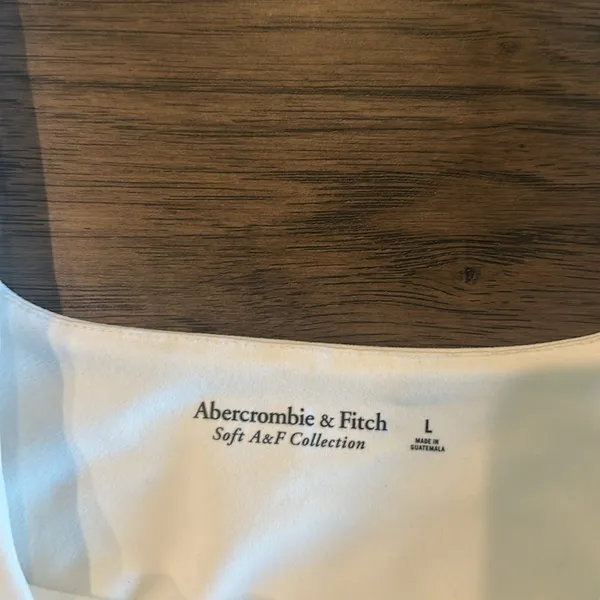 NWT Abercrombie & Fitch Soft Matte Square neck Bodysuit Sz L - Image 4