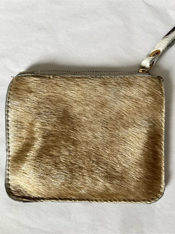 Haircalf Zip Wallet in Light Brown used - Image 3