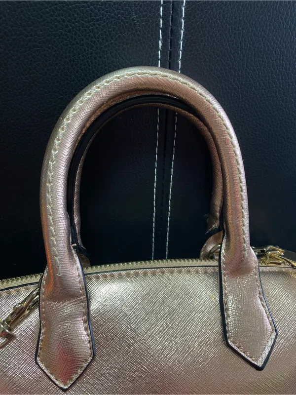 ALDO Rose Gold Mini Satchel Bag - Image 4