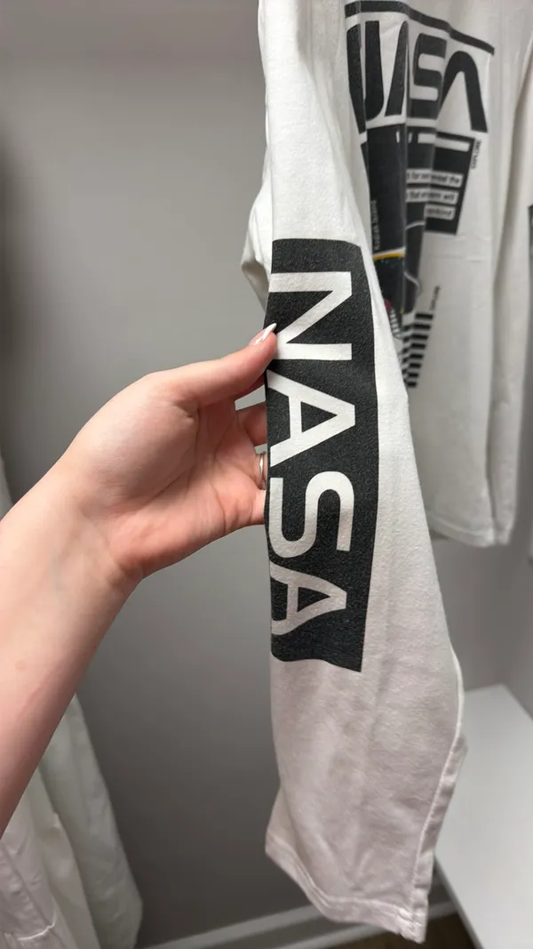 NASA Shirt White Size M - Image 3