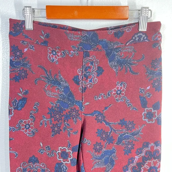 Urban Outfitters Womens XS UO‎ Nyx Ankle Back Zip Hem Pant Floral Print Skinny - Image 7