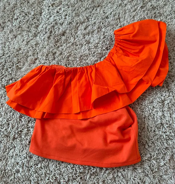 Anthropologie Sunday in Brooklyn Ruffled One-Shoulder Top - Image 3