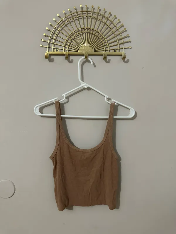 aerie Ribbed Scoop Neck Tank Crop Top - Image 2