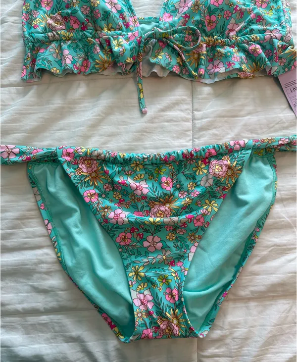 Wild Fable Teal Floral Bikini  - Image 4