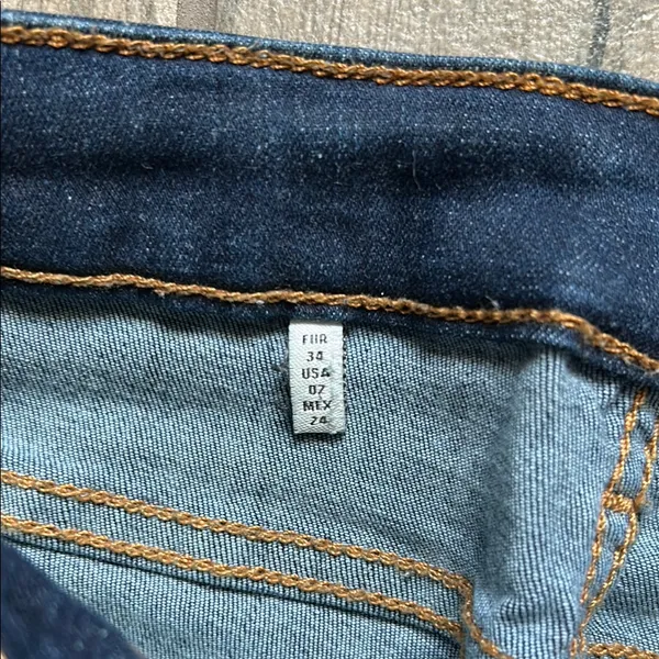 Zara Blue Skinny Jeans with Stretch and Tapered Fit - Image 3