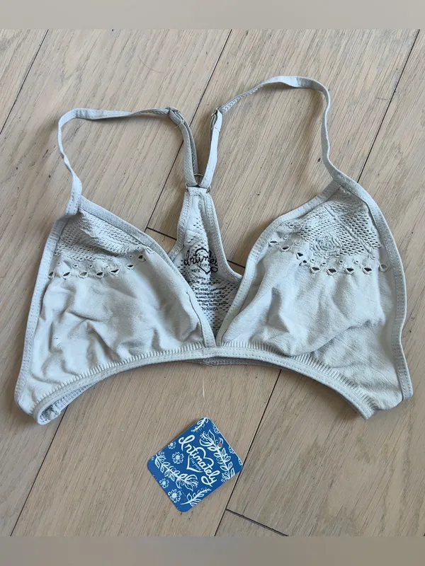 Free People Truth Be Told Bra Bralette in Light Grey NWT - Image 2